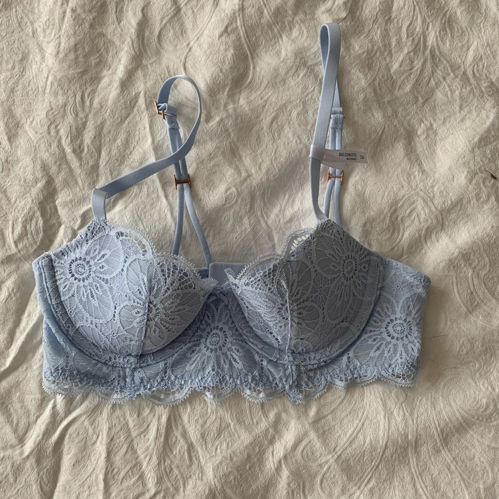 Aerie light blue balconnet bras